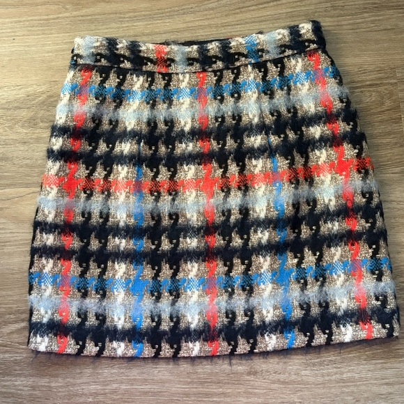 Milly Dresses & Skirts - Milly Multicolor Wool Tweed Mini Skirt Size 4